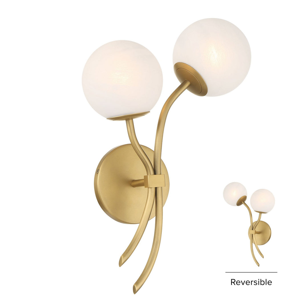 Minka-Lavery - 3742-732 - Two Light Wall Sconce - Curven - Legacy Brass