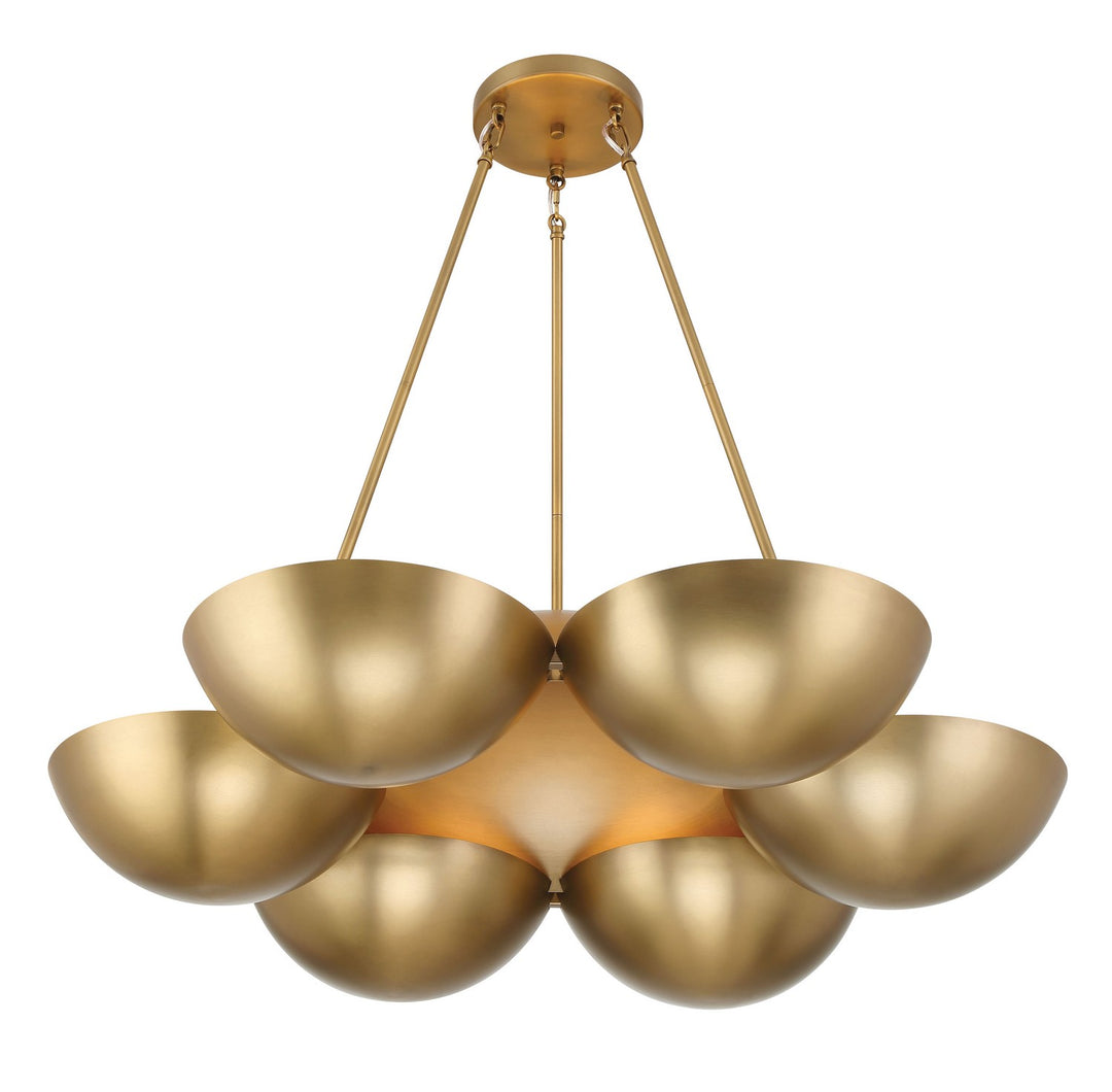 Minka-Lavery - 3756-732 - Six Light Chandelier - Ivy Lane - Legacy Brass