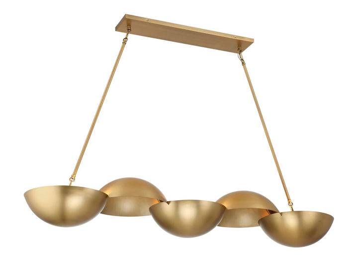 Minka-Lavery - 3757-732 - Six Light Island Pendant - Ivy Lane - Legacy Brass