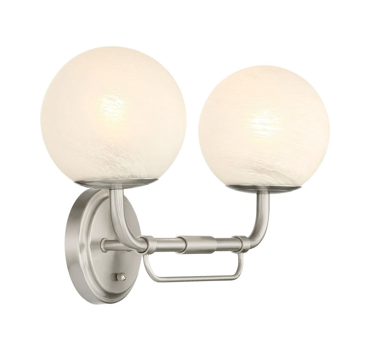 Minka-Lavery - 3792-84 - Two Light Vanity - Whitehall - Brushed Nickel