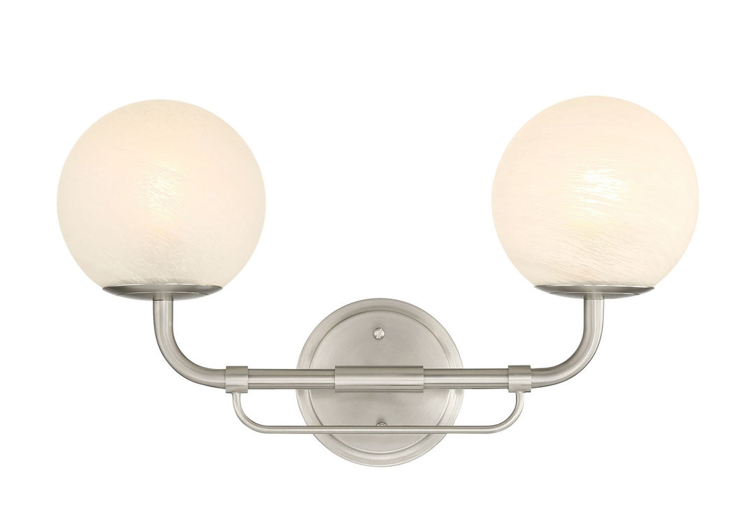 Minka-Lavery - 3792-84 - Two Light Vanity - Whitehall - Brushed Nickel