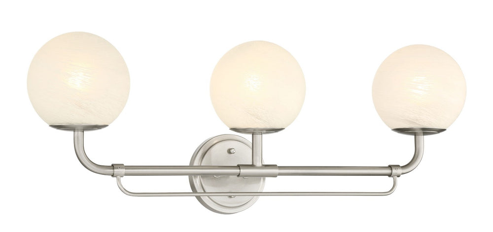 Minka-Lavery - 3793-84 - Three Light Vanity - Whitehall - Brushed Nickel