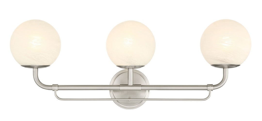 Minka-Lavery - 3793-84 - Three Light Vanity - Whitehall - Brushed Nickel