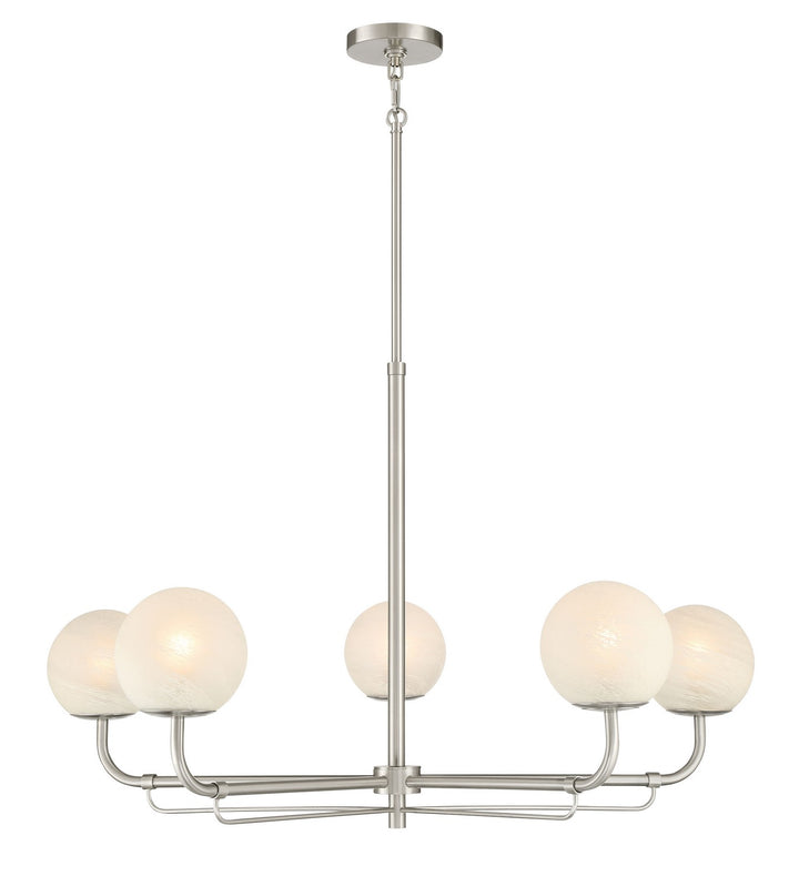 Minka-Lavery - 3795-84 - Five Light Chandelier - Whitehall - Brushed Nickel
