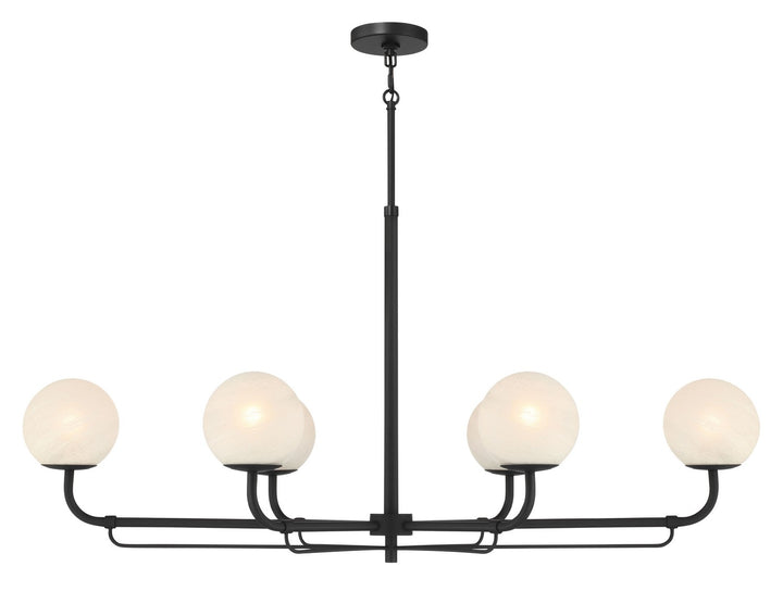 Minka-Lavery - 3796-899 - Six Light Island Pendant - Whitehall - Dark Matte Black