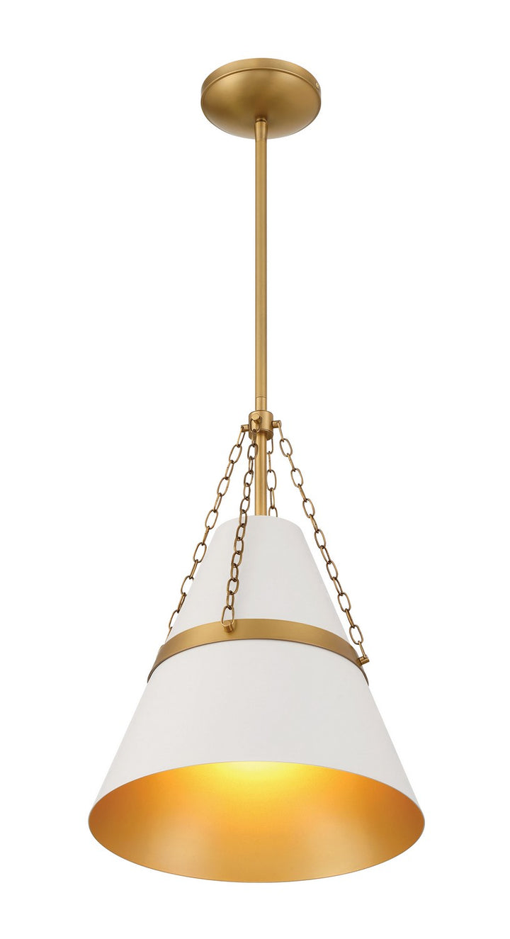 Minka-Lavery - 3933-879 - One Light Pendant - Springfield - Off White Cream
