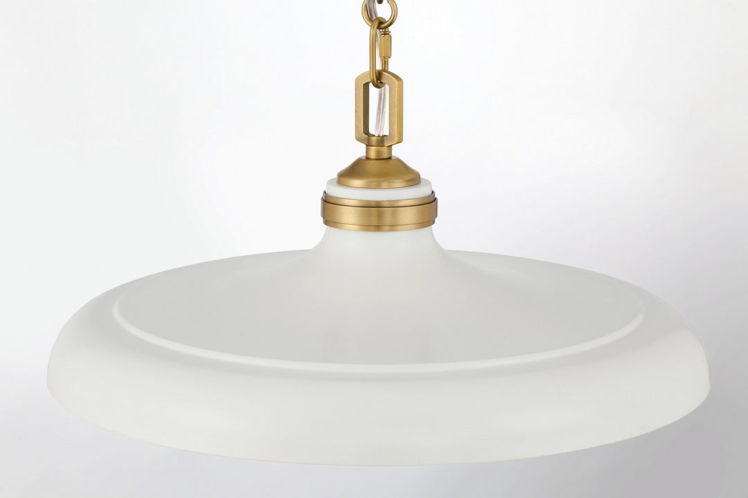 Minka-Lavery - 3935-879 - One Light Pendant - Crowne - Off White Cream