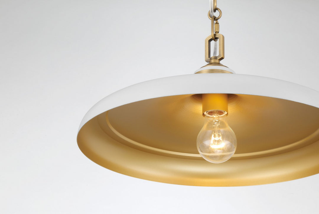 Minka-Lavery - 3935-879 - One Light Pendant - Crowne - Off White Cream