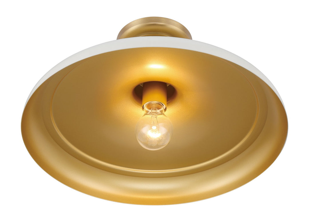 Minka-Lavery - 3936-879 - One Light Semi Flush Mount - Crowne - Off White Cream