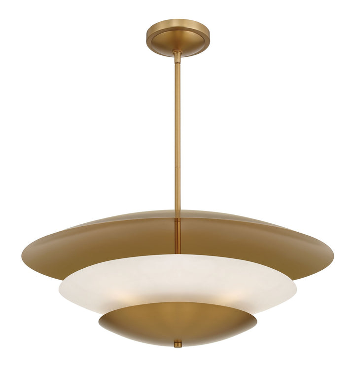 Minka-Lavery - 3945-732 - Five Light Pendant - Solara - Legacy Brass