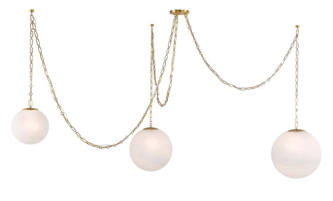 Minka-Lavery - 5218-732 - Three Light Pendant - Marbelle - Legacy Brass