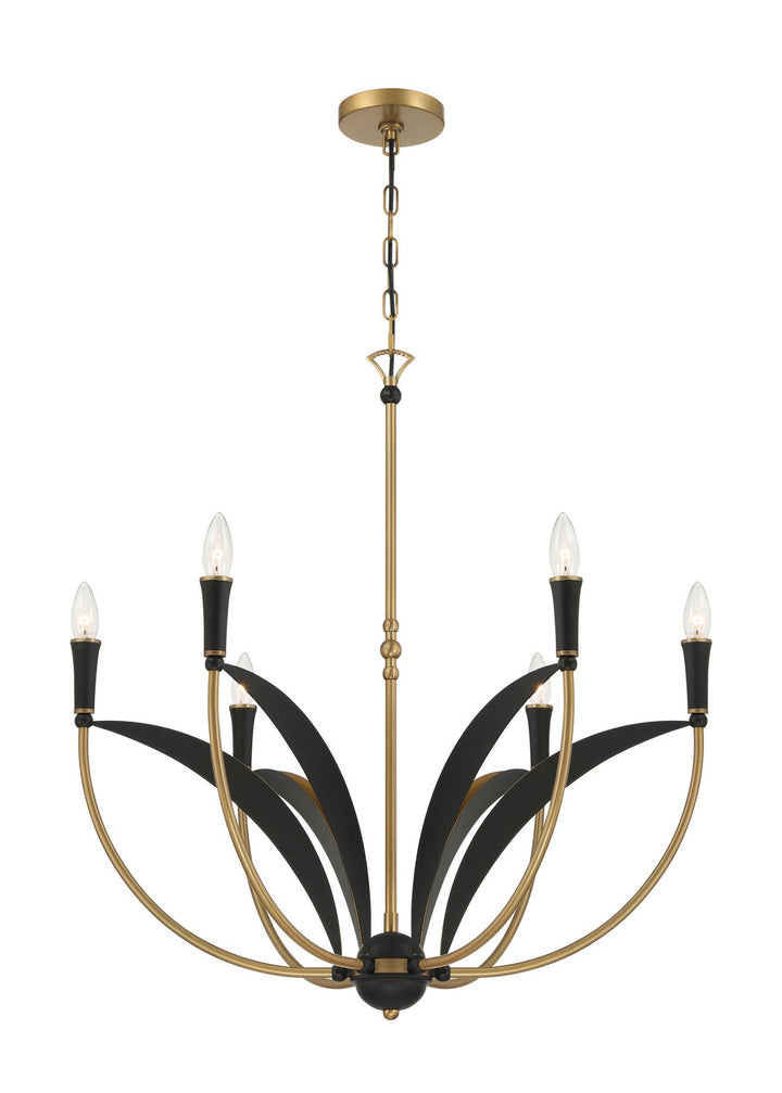 Minka-Lavery - 5696-782 - Six Light Chandelier - Miller - Legacy Brass