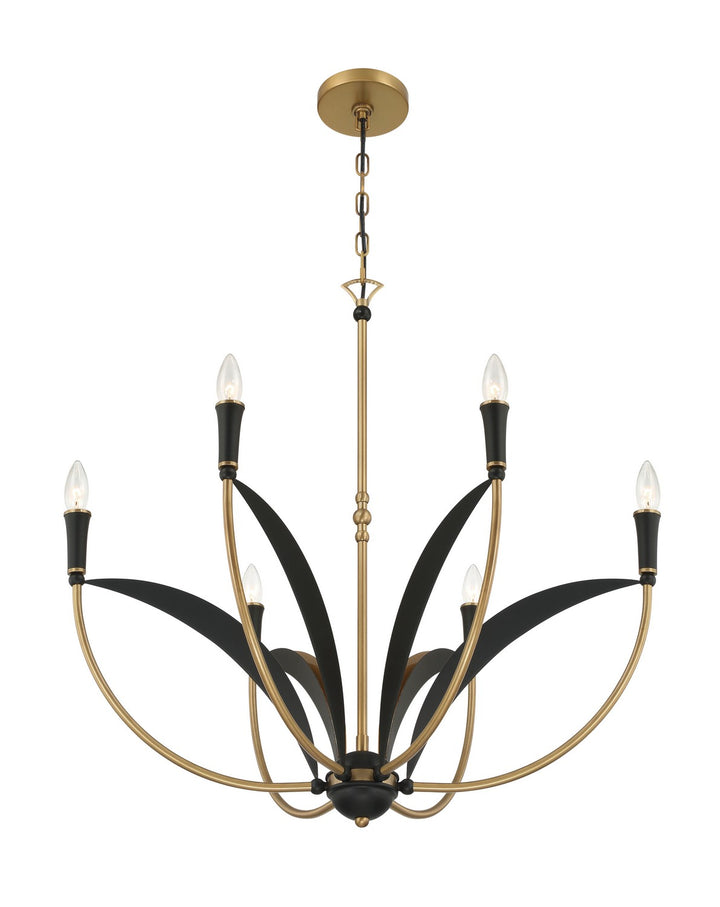 Minka-Lavery - 5696-782 - Six Light Chandelier - Miller - Legacy Brass