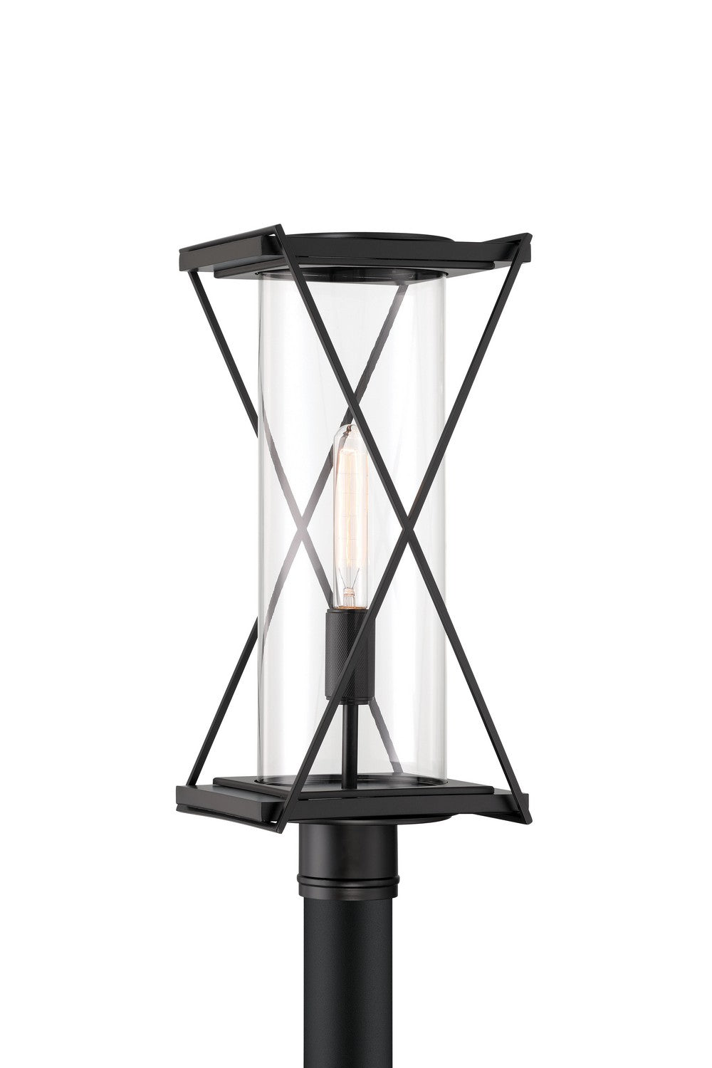 Minka-Lavery - 77605-899 - One Light Outdoor Post Mount - Rockhill - Dark Matte Black
