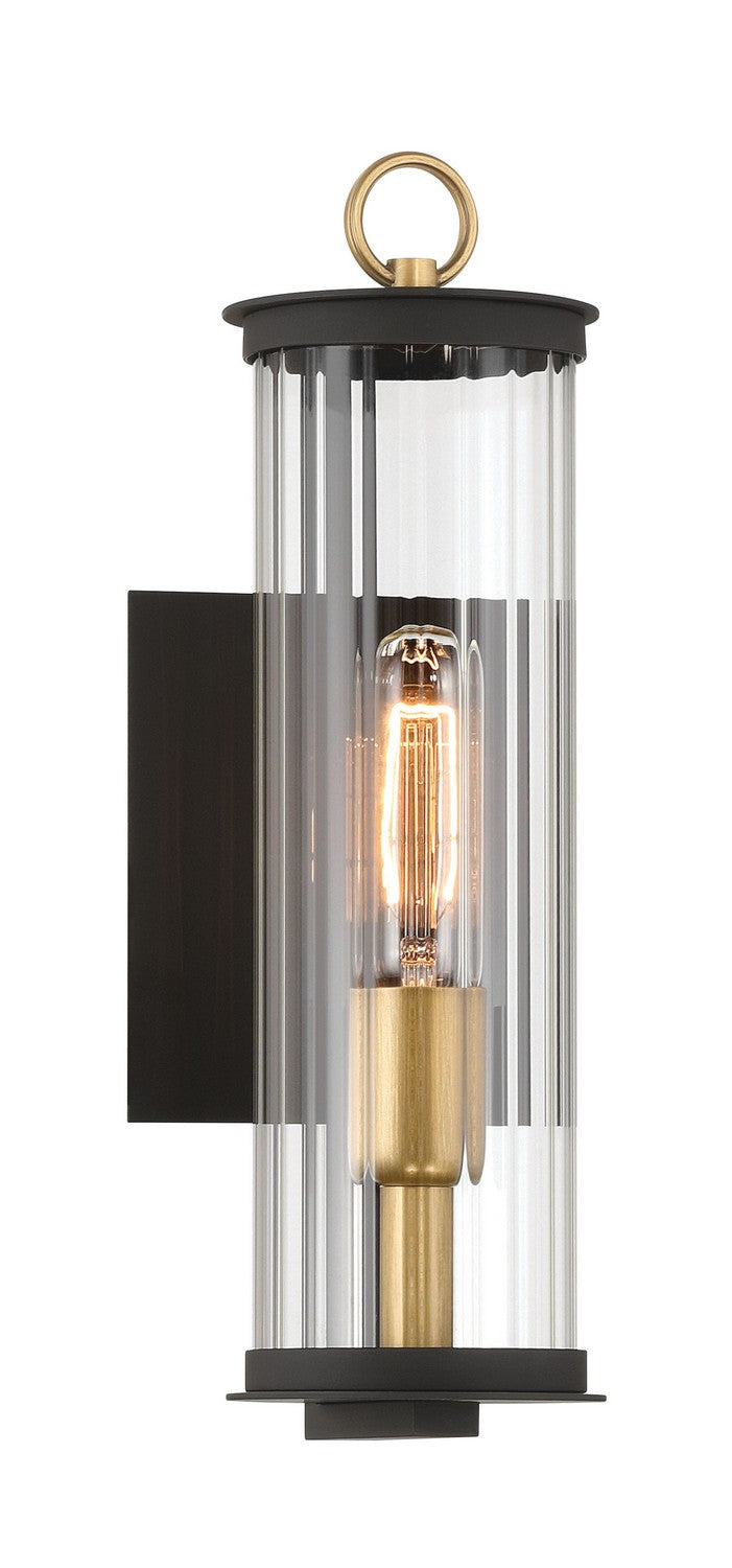 Minka-Lavery - 79000-734 - One Light Outdoor Wall Sconce - Cara - Dark Matte Black