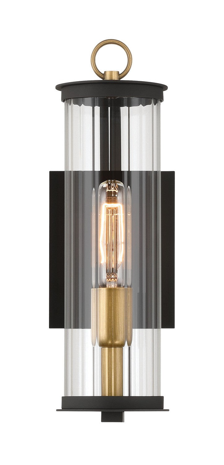 Minka-Lavery - 79000-734 - One Light Outdoor Wall Sconce - Cara - Dark Matte Black