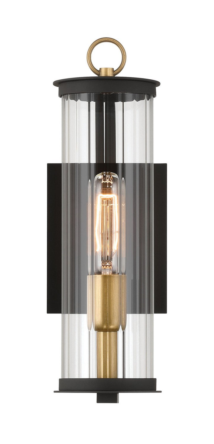 Minka-Lavery - 79000-734 - One Light Outdoor Wall Sconce - Cara - Dark Matte Black