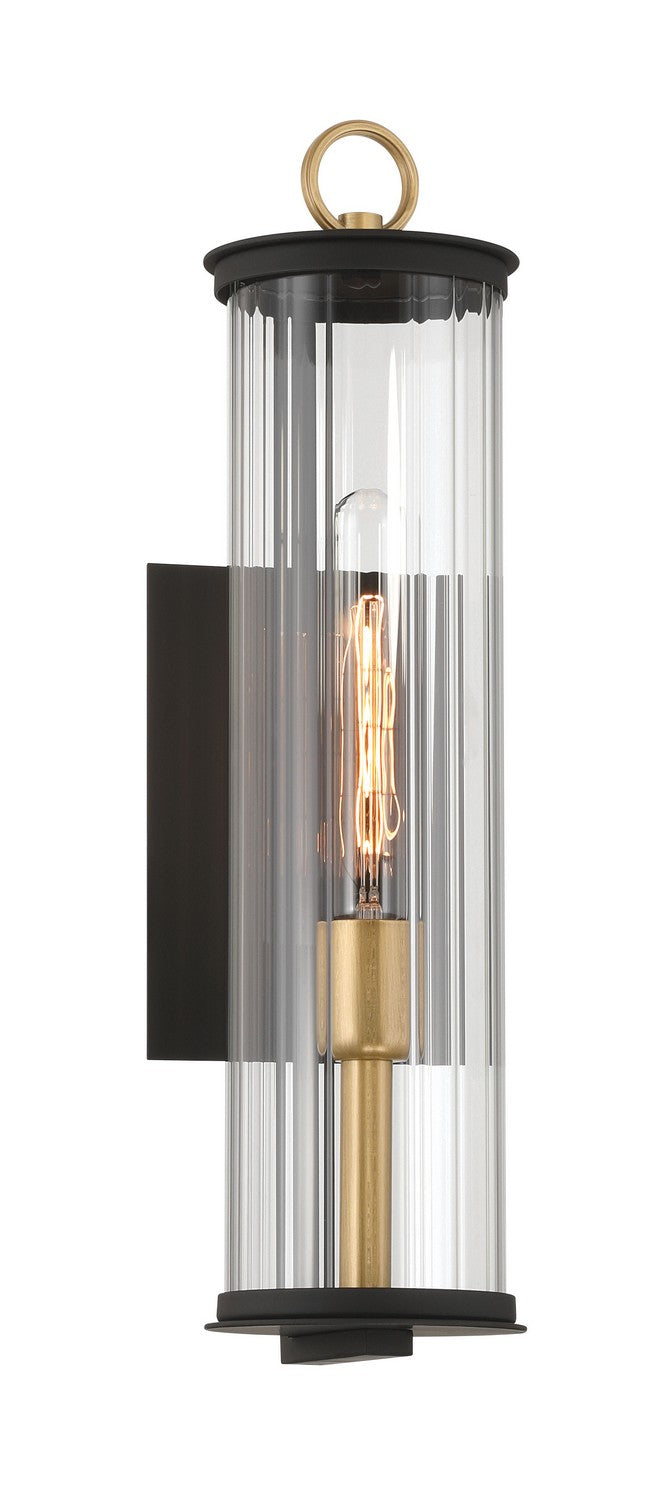 Minka-Lavery - 79001-734 - One Light Outdoor Wall Sconce - Cara - Dark Matte Black