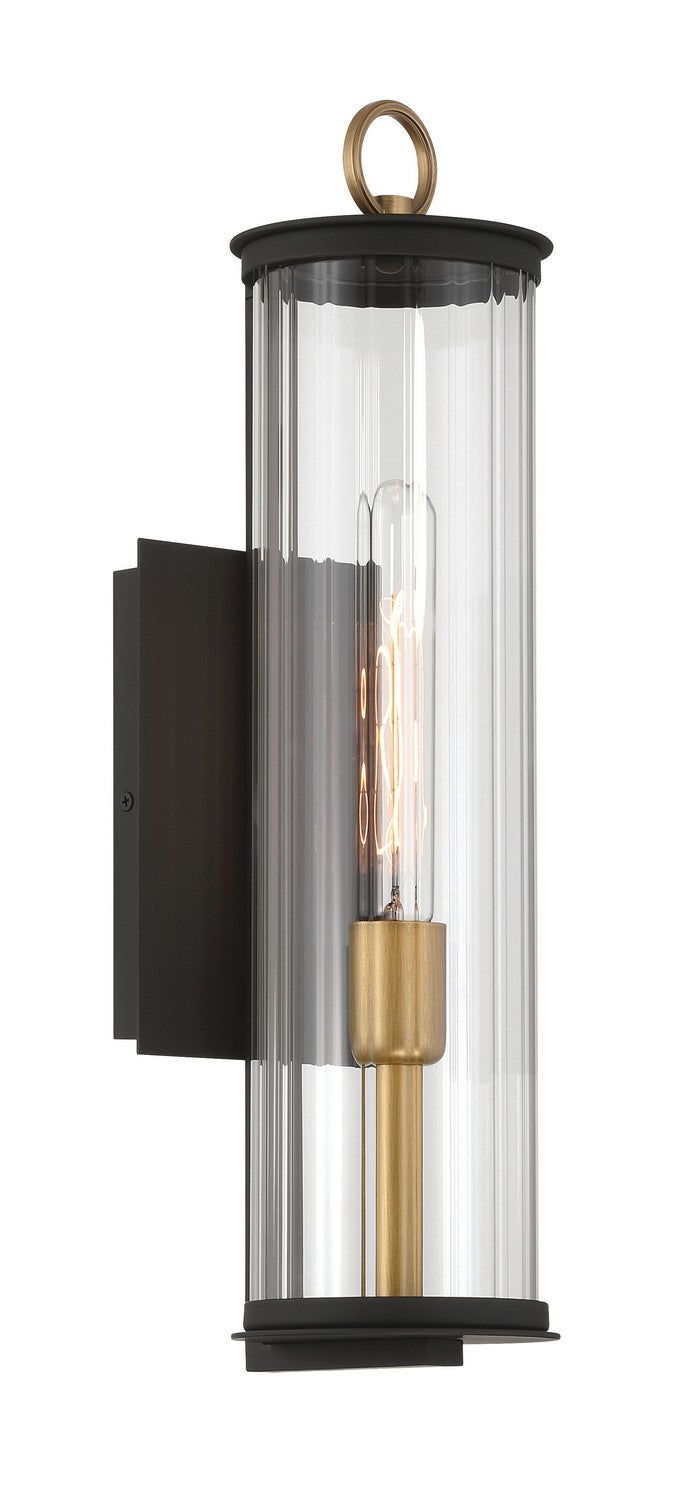 Minka-Lavery - 79001-734 - One Light Outdoor Wall Sconce - Cara - Dark Matte Black