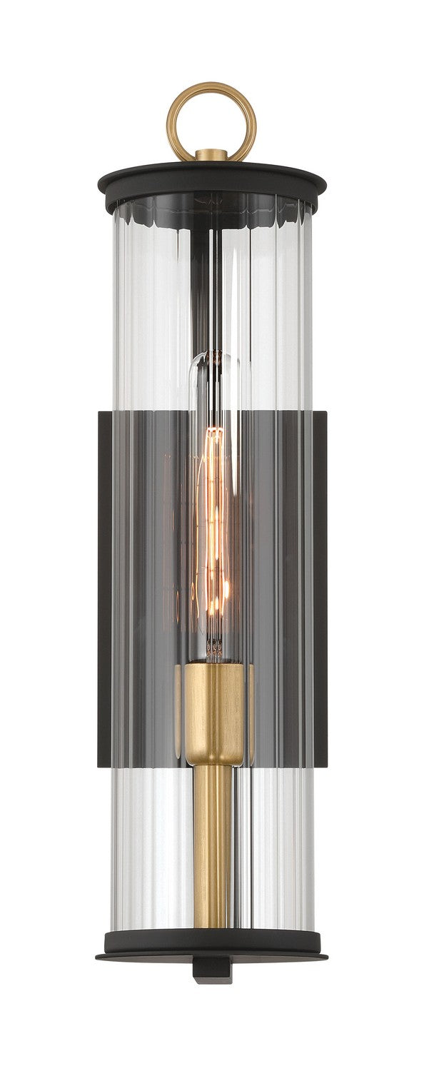 Minka-Lavery - 79001-734 - One Light Outdoor Wall Sconce - Cara - Dark Matte Black