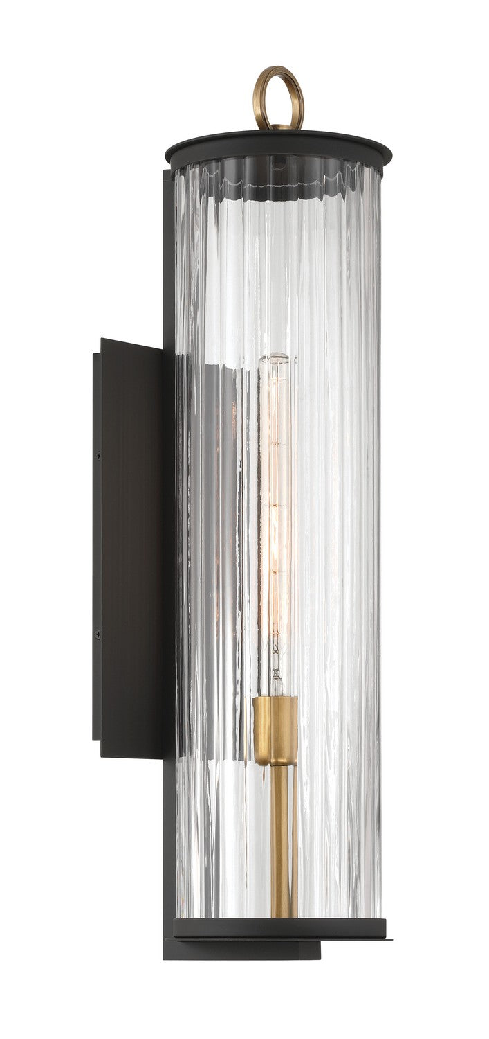 Minka-Lavery - 79002-734 - One Light Outdoor Wall Sconce - Cara - Dark Matte Black