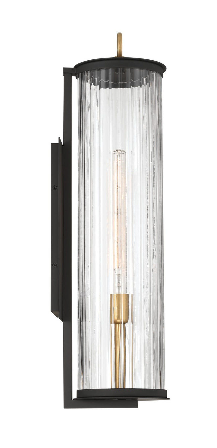 Minka-Lavery - 79002-734 - One Light Outdoor Wall Sconce - Cara - Dark Matte Black