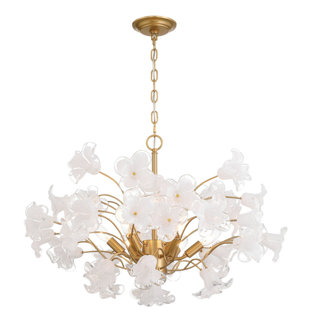 Metropolitan - N2226-732 - Six Light Chandelier - Bloome - Legacy Brass