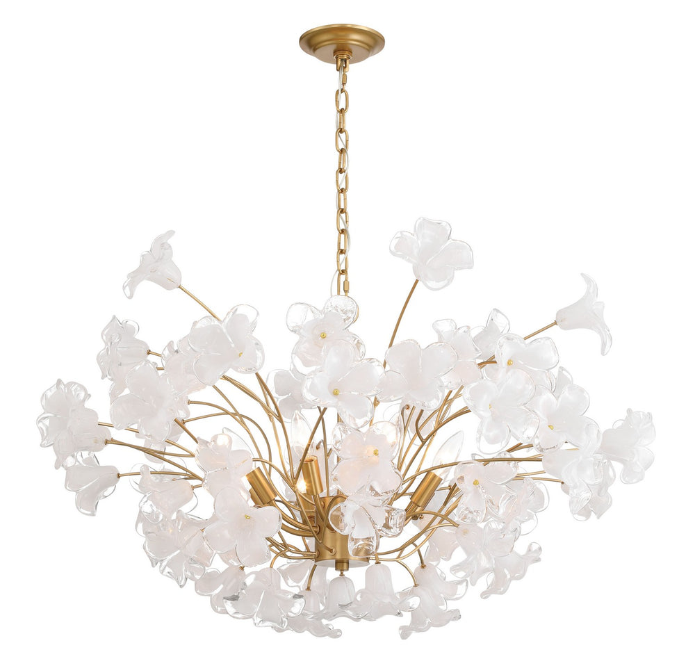 Metropolitan - N2228-732 - Eight Light Chandelier - Bloome - Legacy Brass