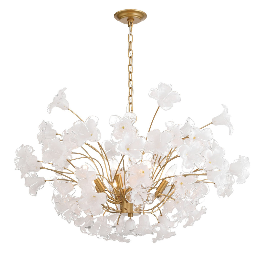 Metropolitan - N2228-732 - Eight Light Chandelier - Bloome - Legacy Brass