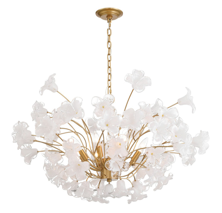 Metropolitan - N2228-732 - Eight Light Chandelier - Bloome - Legacy Brass