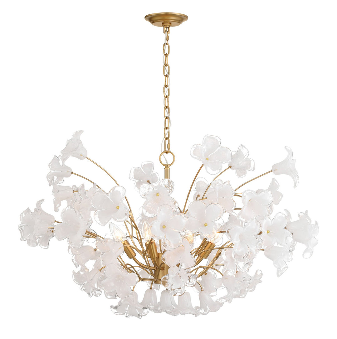 Metropolitan - N2228-732 - Eight Light Chandelier - Bloome - Legacy Brass