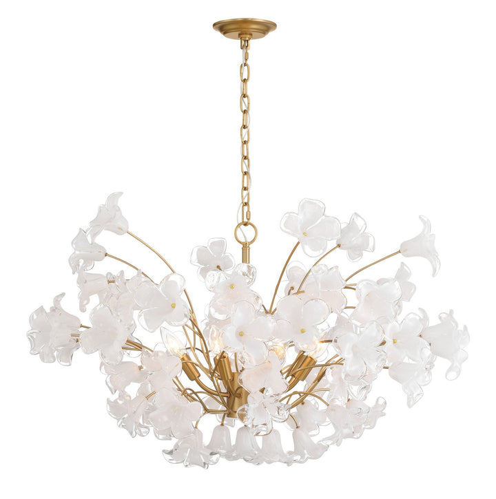 Metropolitan - N2228-732 - Eight Light Chandelier - Bloome - Legacy Brass