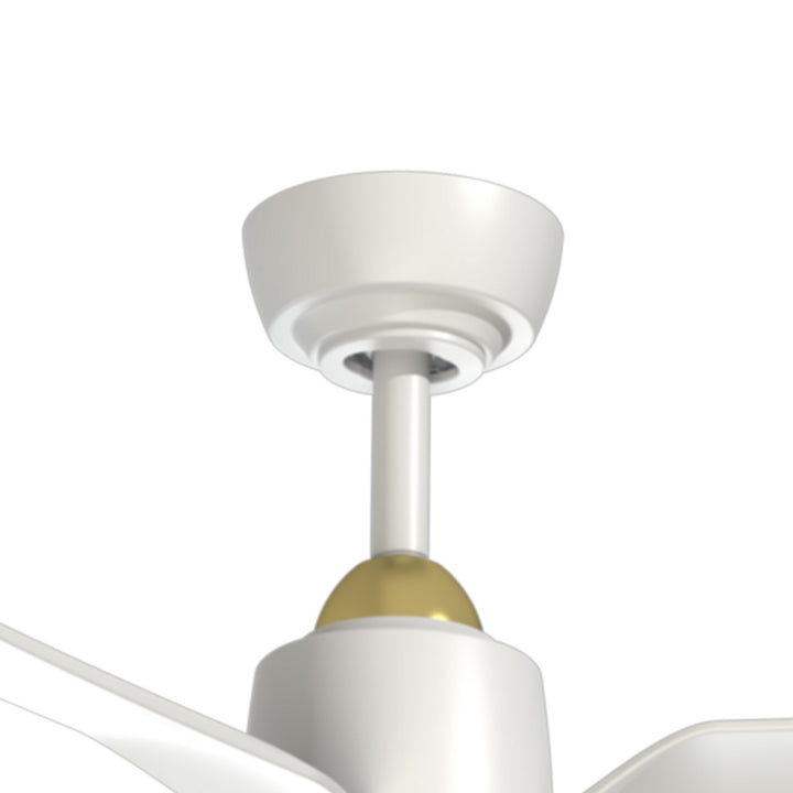 Kuzco Canada - CF92952-BG/WH - 52"Ceiling Fan - Hugo - Brushed Gold/Matte White