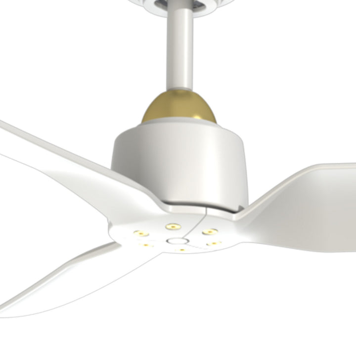 Kuzco Canada - CF92952-BG/WH - 52"Ceiling Fan - Hugo - Brushed Gold/Matte White