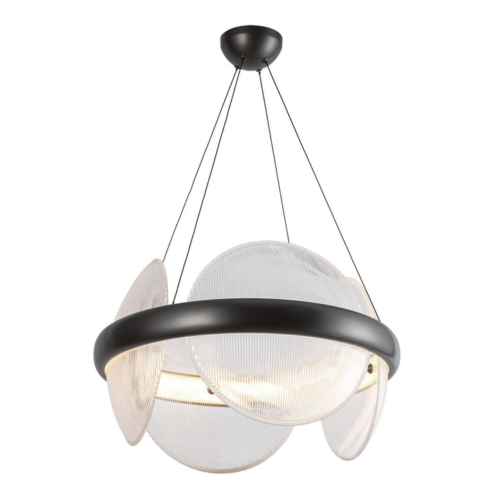 Kuzco Canada - CH13922-UBCR-UNV - LED Chandelier - Taurus - Urban Bronze/Clear Ribbed Glass