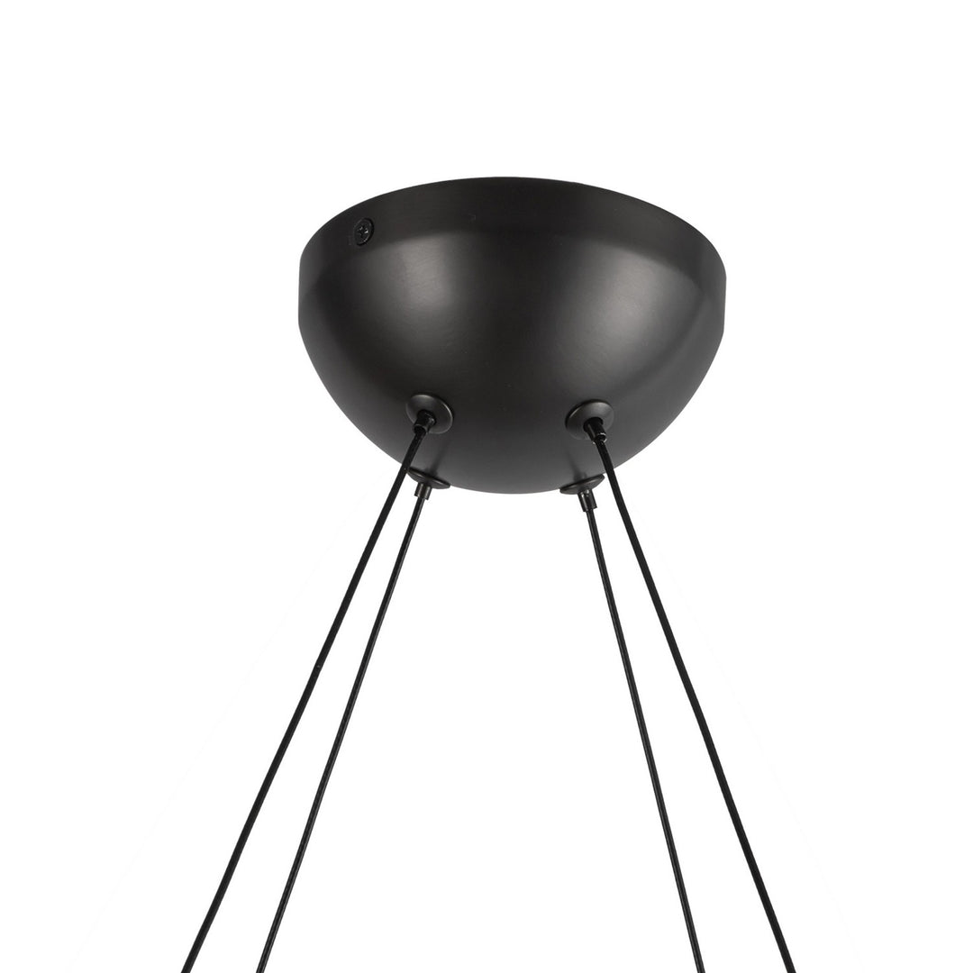 Kuzco Canada - CH13922-UBCR-UNV - LED Chandelier - Taurus - Urban Bronze/Clear Ribbed Glass