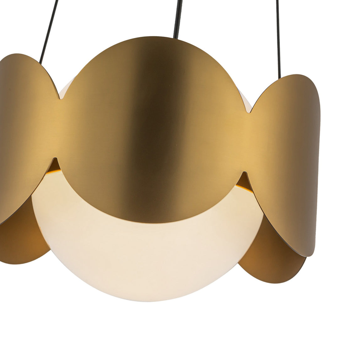 Kuzco Canada - CH59810-BG/OP - One Light Chandelier - Ciel - Brushed Gold/Opal Glass