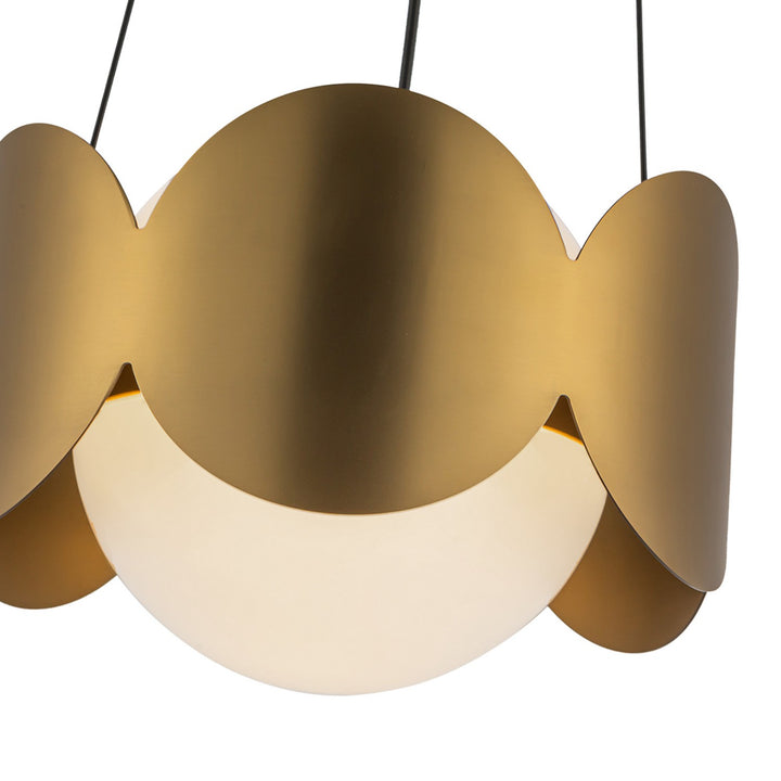 Kuzco Canada - CH59810-BG/OP - One Light Chandelier - Ciel - Brushed Gold/Opal Glass