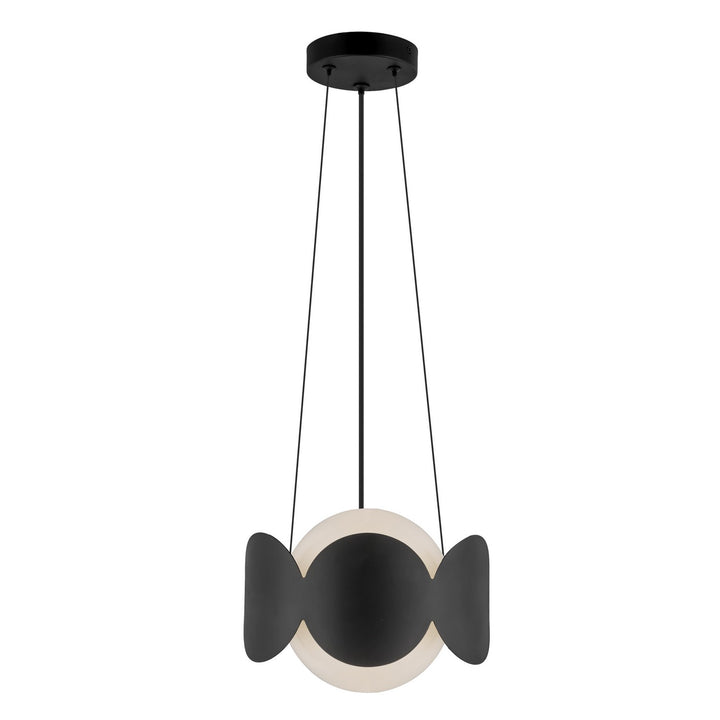 Kuzco Canada - CH59810-BK/OP - One Light Chandelier - Ciel - Black/Opal Glass