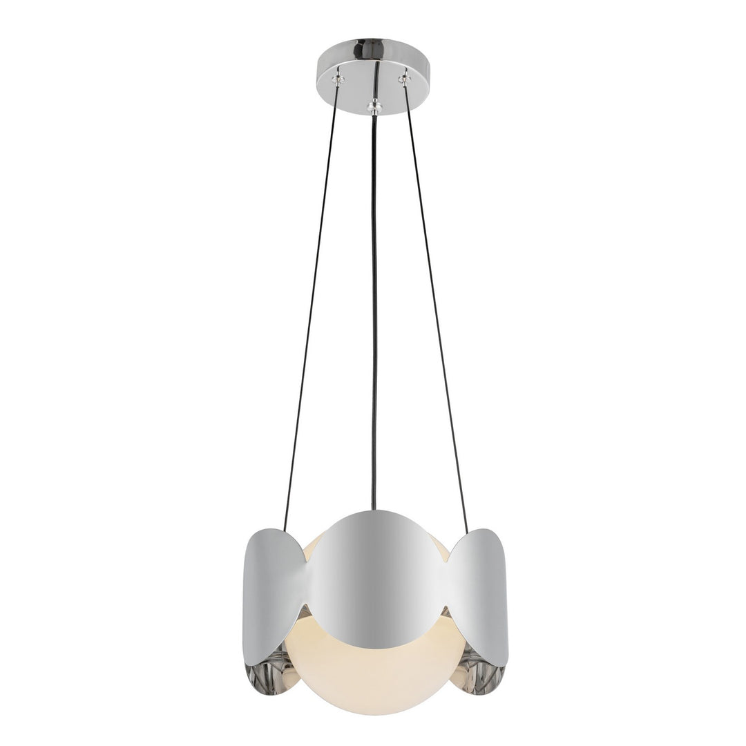Kuzco Canada - CH59810-CH/OP - One Light Chandelier - Ciel - Chrome/Opal Glass