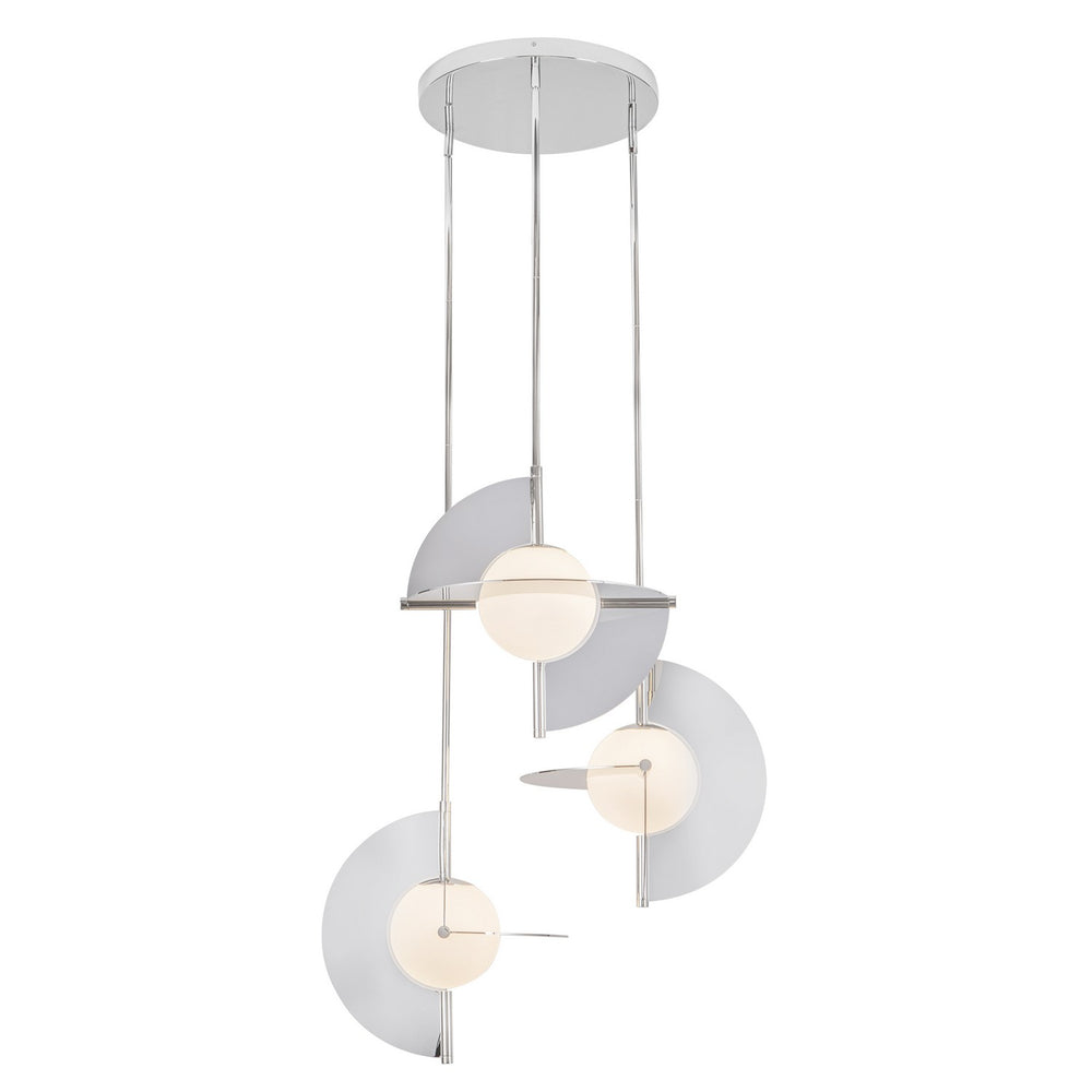 Kuzco Canada - CH65127-PN/OP-UNV - LED Chandelier - Scorpio - Polished Nickel/Opal Glass