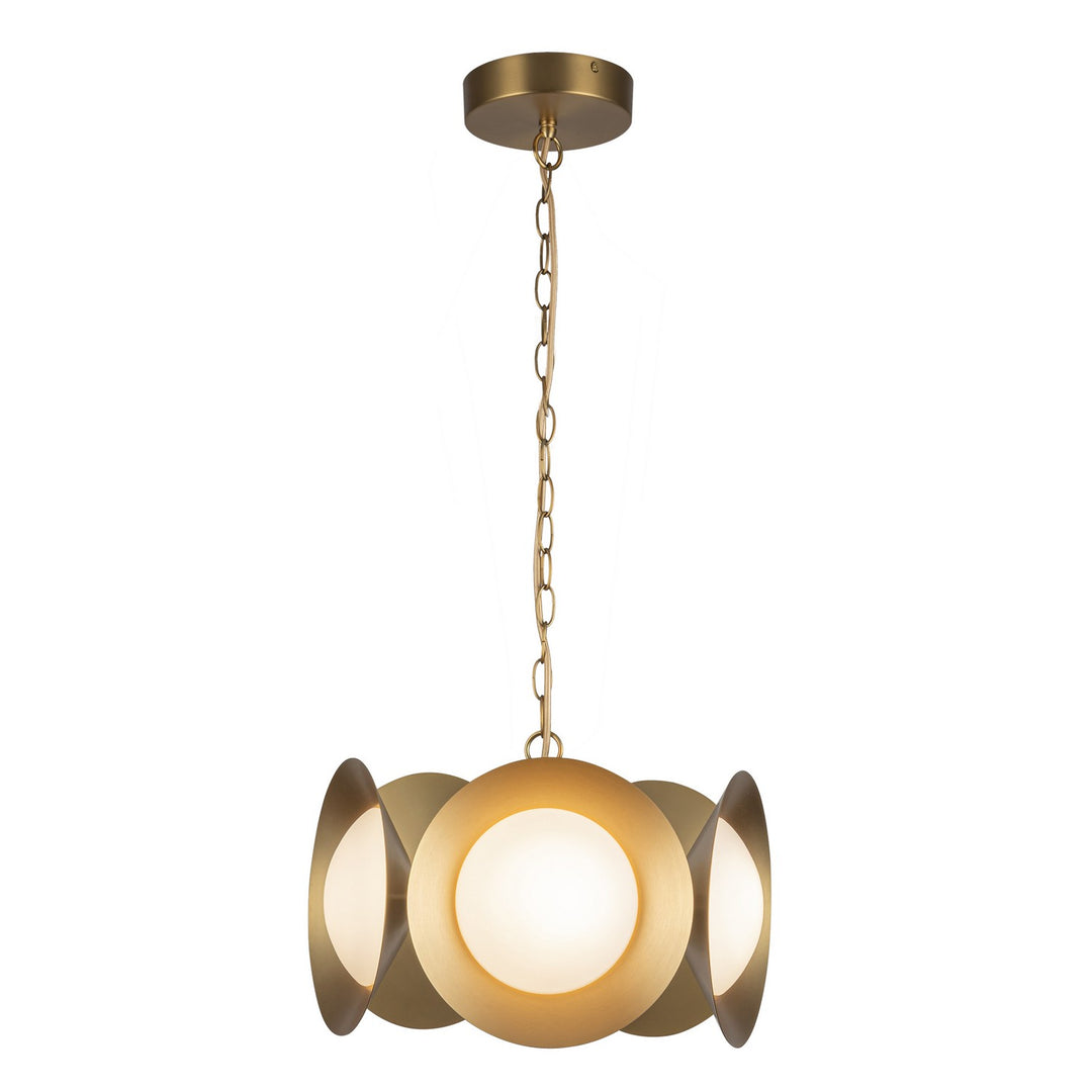 Kuzco Canada - CH77916-BG/OP-UNV - LED Chandelier - Cleo - Brushed Gold/Opal Glass