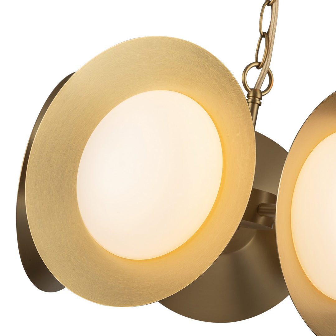 Kuzco Canada - CH77916-BG/OP-UNV - LED Chandelier - Cleo - Brushed Gold/Opal Glass