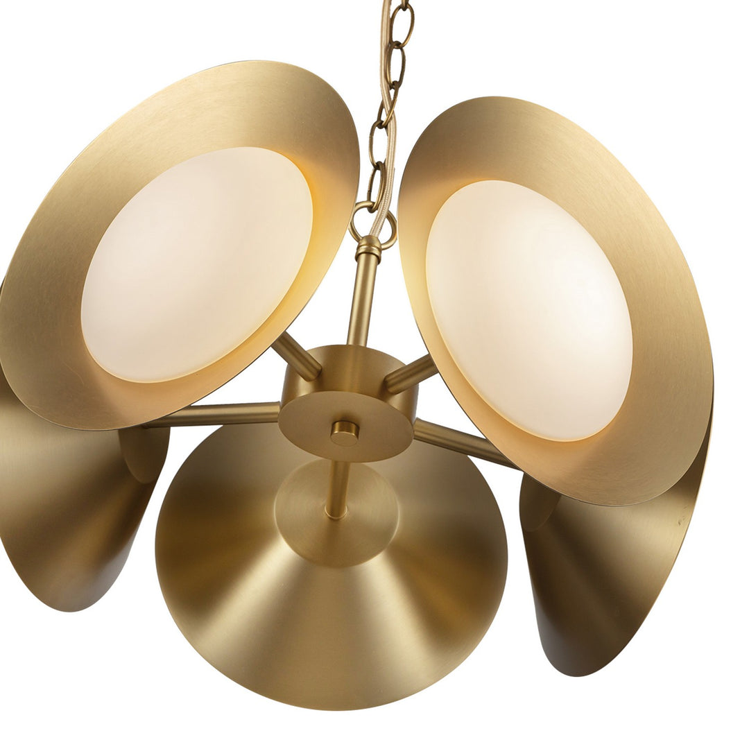 Kuzco Canada - CH77916-BG/OP-UNV - LED Chandelier - Cleo - Brushed Gold/Opal Glass