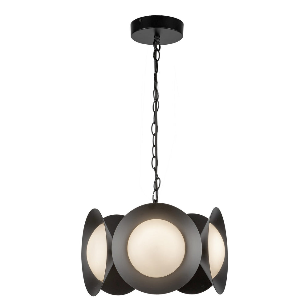 Kuzco Canada - CH77916-BK/OP-UNV - LED Chandelier - Cleo - Black/Opal Glass