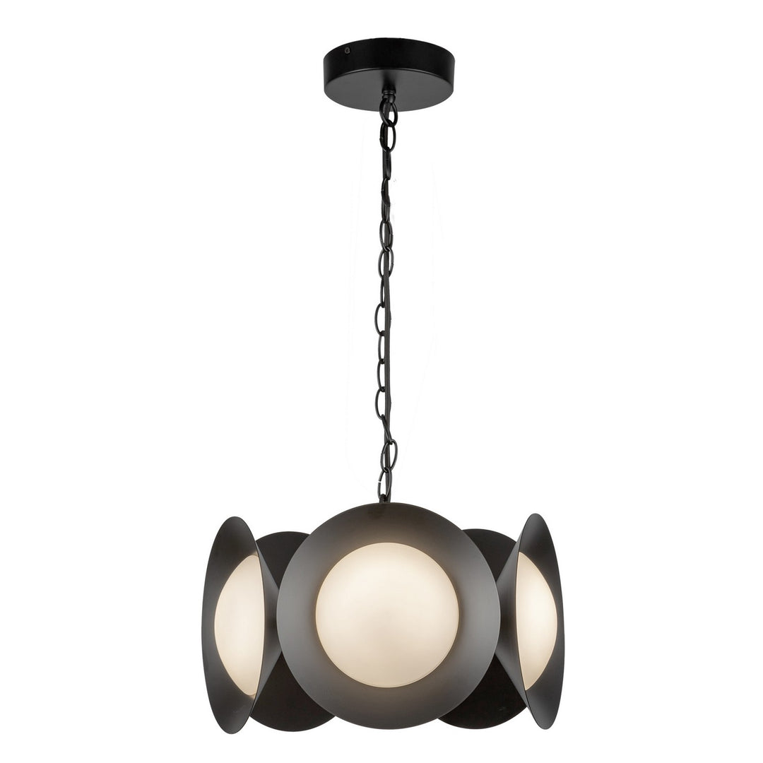 Kuzco Canada - CH77916-BK/OP-UNV - LED Chandelier - Cleo - Black/Opal Glass