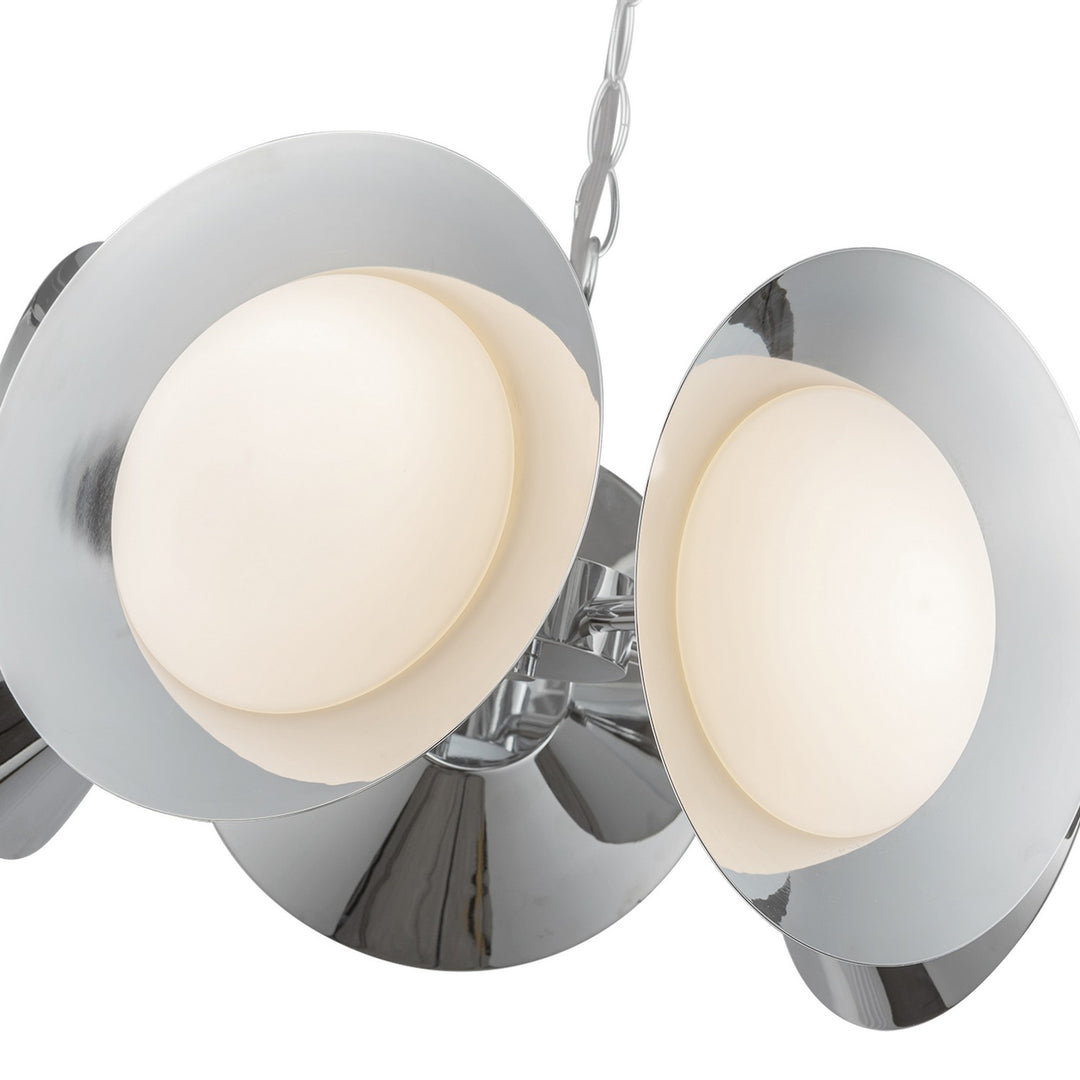Kuzco Canada - CH77916-CH/OP-UNV - LED Chandelier - Cleo - Chrome/Opal Glass