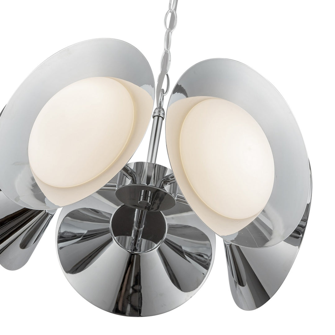 Kuzco Canada - CH77916-CH/OP-UNV - LED Chandelier - Cleo - Chrome/Opal Glass