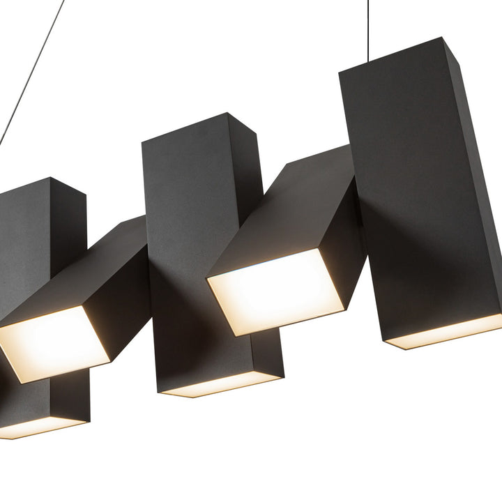 Kuzco Canada - LP17435-BK-UNV - LED Linear Pendant - Domino - Black