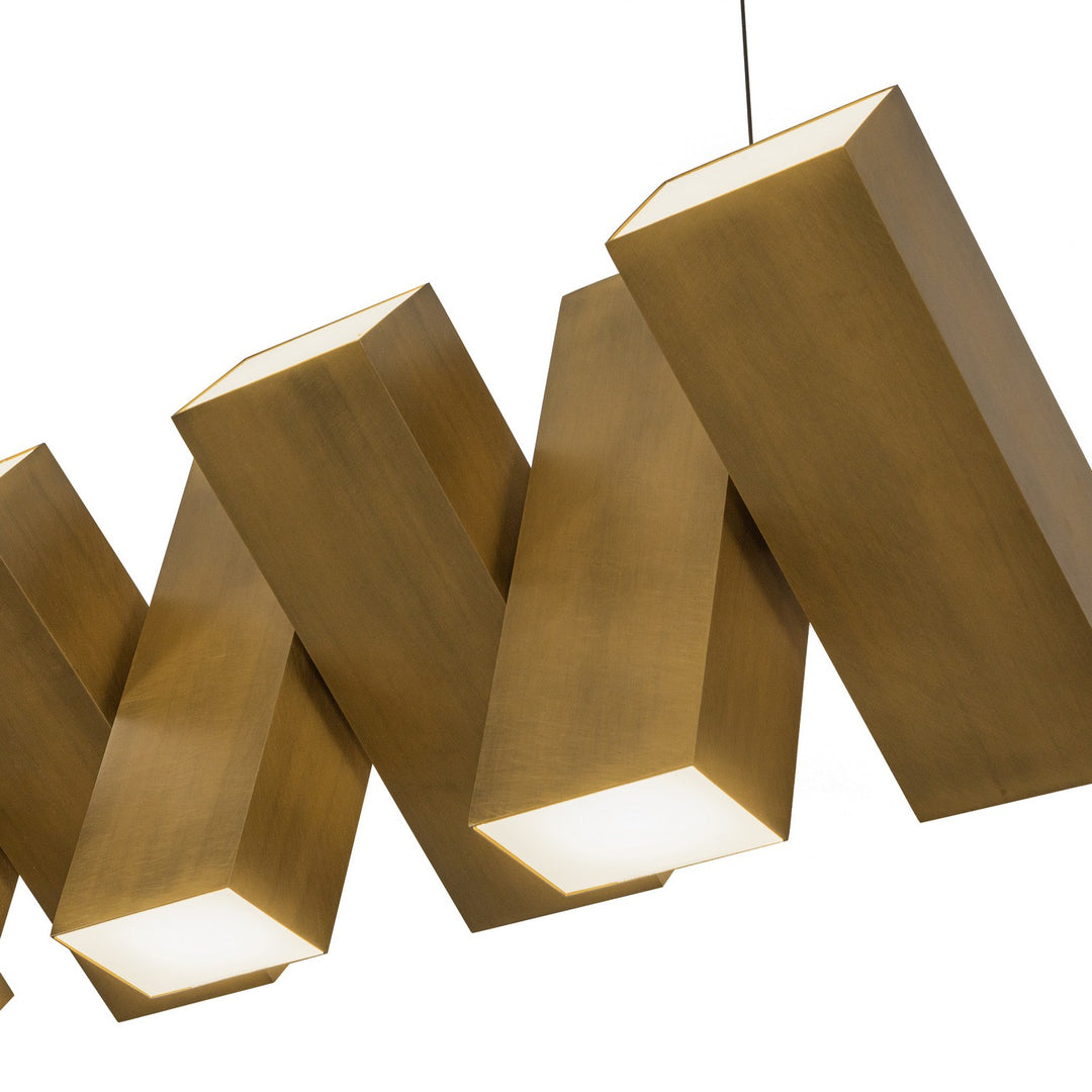 Kuzco Canada - LP17435-VB-UNV - LED Linear Pendant - Domino - Vintage Brass